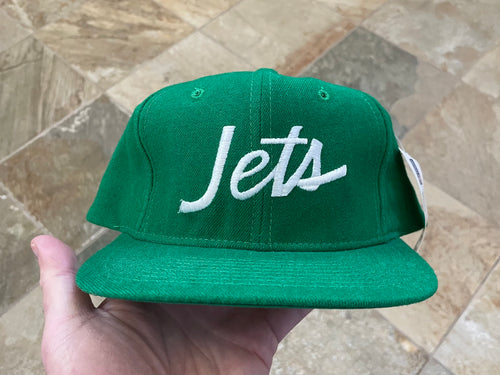 Vintage New York Jets Sports Specialties Script Snapback Football Hat