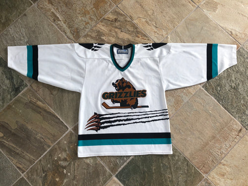 Vintage Utah Grizzlies ECHL Bauer Hockey Jersey, Size Medium