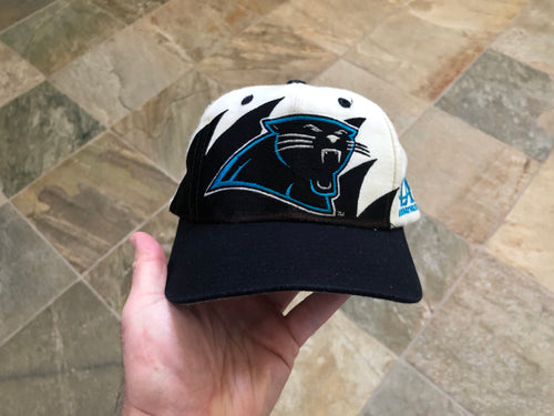 Vintage Carolina Panthers Logo Athletic Sharktooth Snapback Football Hat.