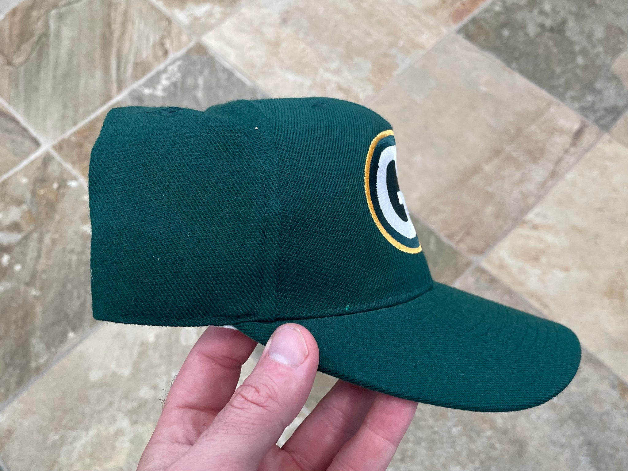 Reebok Green Bay Packers Team Apparel Snapback Hat Cap Wool Blend