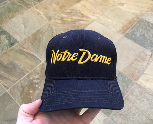 Vintage Notre Dame Fighting Irish Sports Specialties Script Snapback College Hat