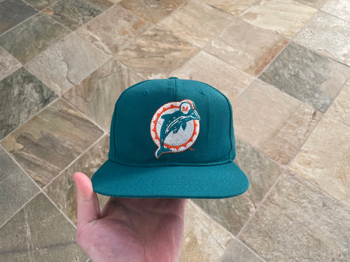 Vintage Miami Dolphins New Era Plain Logo Snapback Football Hat