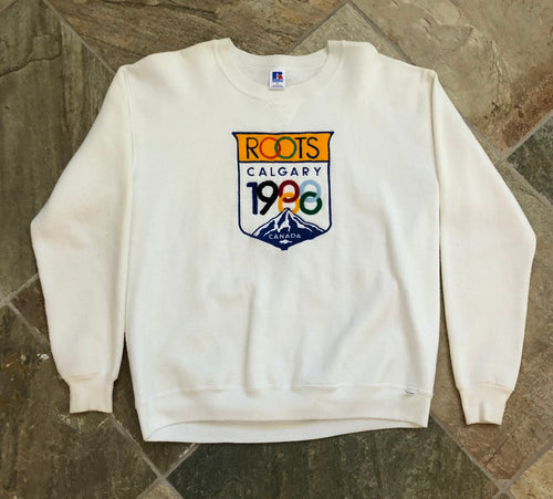 Vintage 1988 Calgary Winter Olympics Roots Sweatshirt, Size XL ###