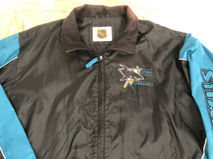 Vintage San Jose Sharks Windbreaker NHL Hockey Jacket, Size XXL