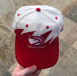 Vintage Atlanta Hawks Logo Athletic Sharktooth Snapback Basketball Hat