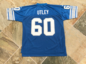 Vintage Detroit Lions Mike Utley Reebok Throwbacks Football Jersey, Size XL