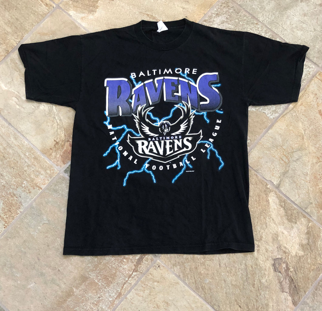 Vintage Baltimore Ravens Football Tshirt, Size Large