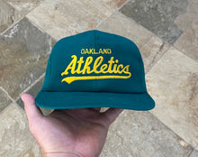 Load image into Gallery viewer, Vintage Oakland Athletics Script Snapback Baseball Hat