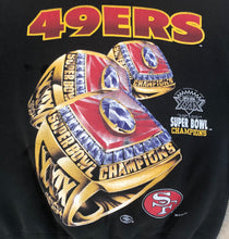 Load image into Gallery viewer, Vintage San Francisco 49ers Super Bowl Rings Football Sweatshirt, Size XL