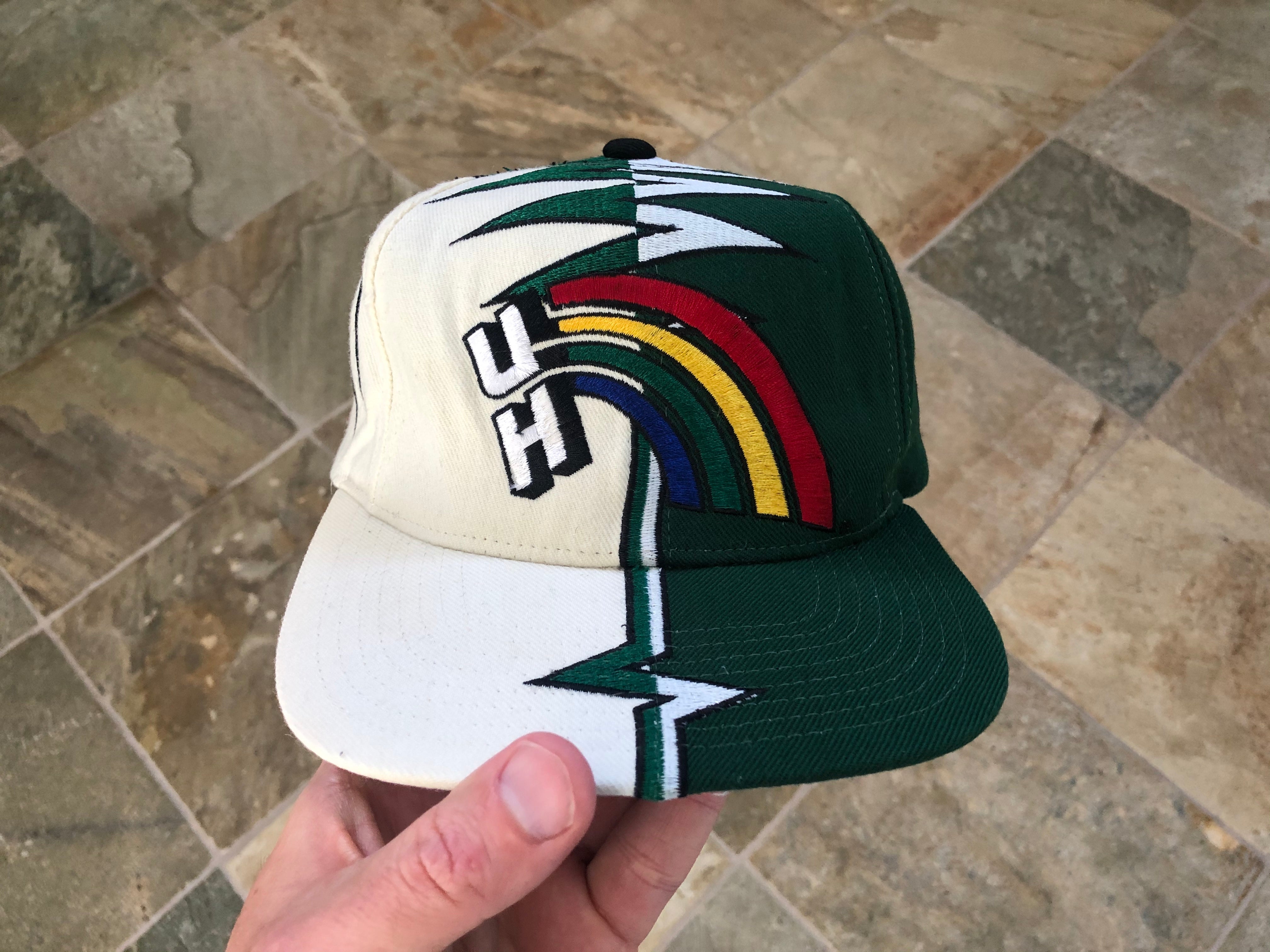 90s ハワイメイド レア RAINBOW S.CLARK 9’0 スタビ Vintage Hawaii Rainbows Starter Shockwave Strapback Snapback