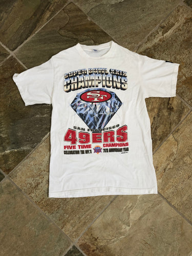 Vintage San Francisco 49ers Starter 1994 Super Bowl Football Tshirt, Size Adult Medium