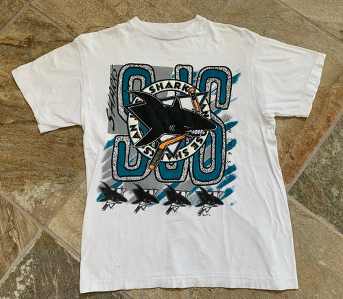 Vintage San Jose Sharks Magic Johnson Hockey Tshirt, Size Youth XL
