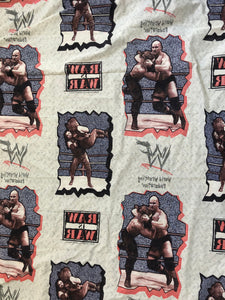 Vintage WWF Attitude Era Stone Cold Undertaker Bed Sheet ###