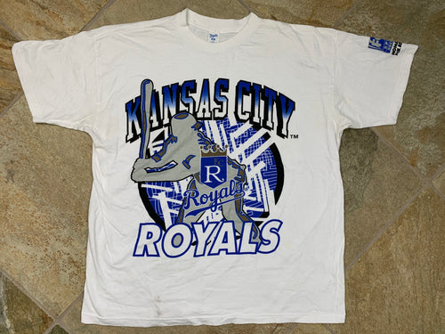 Vintage Kansas City KC Royals Fox Sports Baseball Tshirt, Size XL