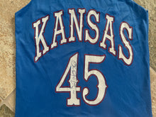 Load image into Gallery viewer, Vintage Kansas Jayhawks Raef LaFrentz Basketball Jersey, Size Youth Large, 10-12