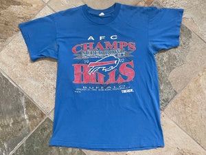 Vintage Buffalo Bills 1992 AFC Champions Trench Football Tshirt, Size Large