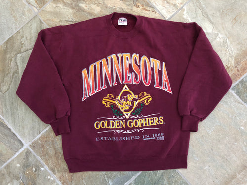 Vintage Minnesota Golden Gophers College Sweatshirt, Size Large