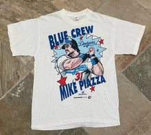Load image into Gallery viewer, Vintage Los Angeles Dodgers Mike Piazza Blue Crew Baseball Tshirt, Size Large