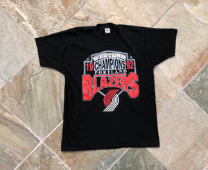 Vintage Portland Trailblazers Western Conference Champions Basketball Tshirt, Size XL