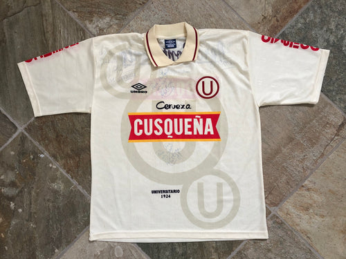 Vintage Universitario De Deportes Umbro Soccer Jersey, Size Large
