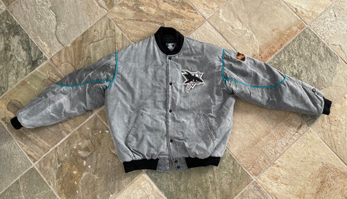 Vintage San Jose Sharks Starter Acid Wash Hockey Jacket, Size XL