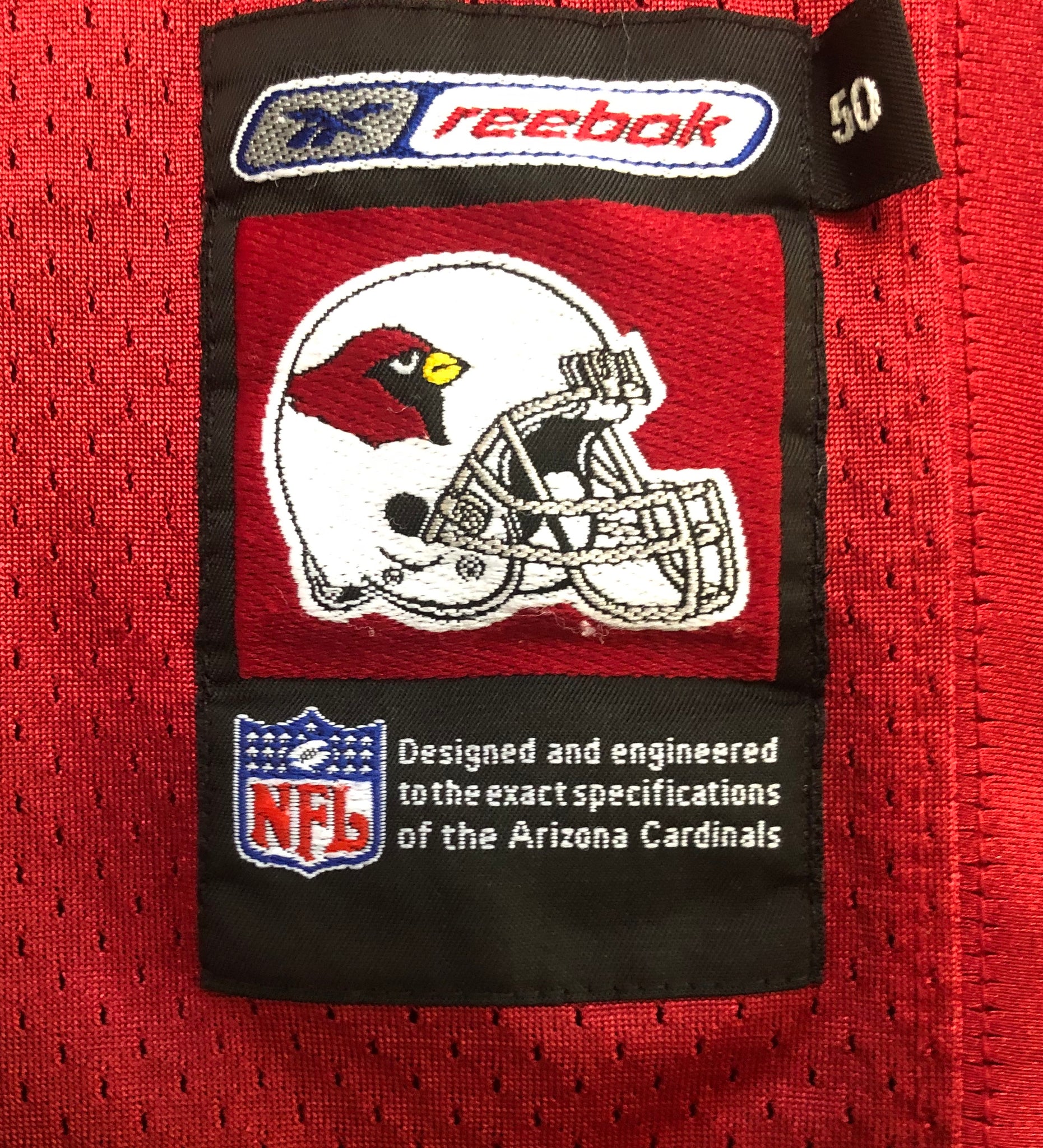 Vintage NFL Arizona Cardinals Rhodes #25 Reebok Jersey 2000s Size 50