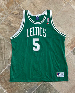 Vintage Boston Celtics Ron Mercer Champion Basketball Jersey, Size 52, XXL