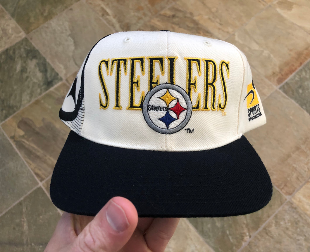 Vintage Pittsburgh Steelers Sports Specialties Laser Snapback Football Hat