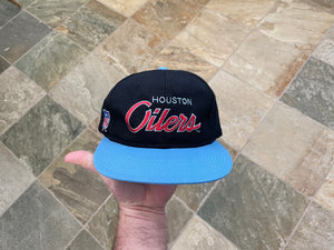 Vintage Houston Oilers Sports Specialties Script Snapback Football Hat