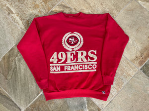 Vintage San Francisco 49ers Logo 7 Football Sweatshirt, Size Large