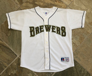 Vintage Milwaukee Brewers Russell Athletic Baseball Jersey, Size Large