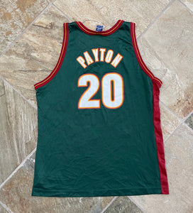 Vintage Seattle SuperSonics Gary Payton Champion Basketball Jersey, Size 48, XL