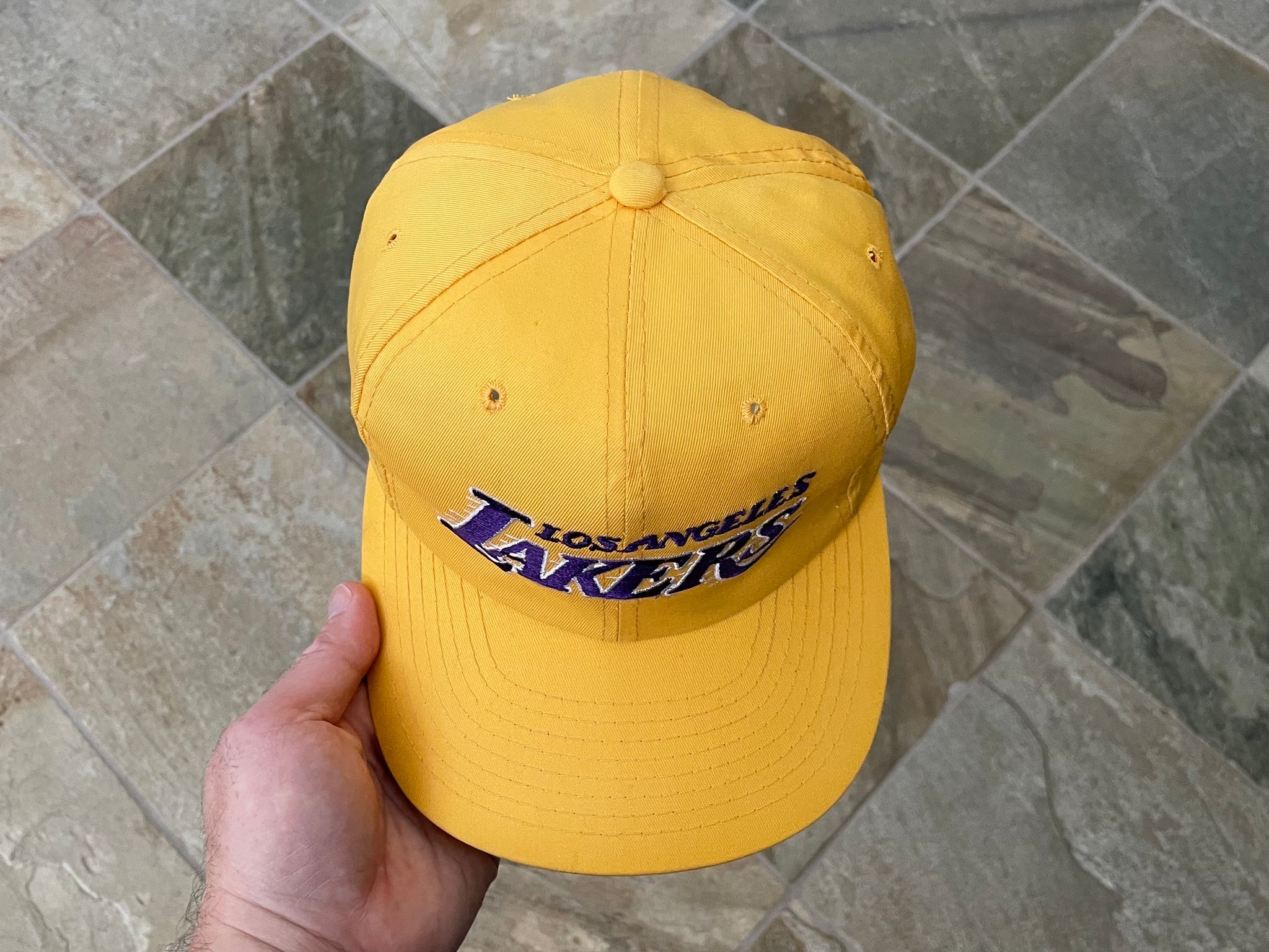 Vintage 1990's White Los Angeles Lakers Sports Specialties 'Script' Tw