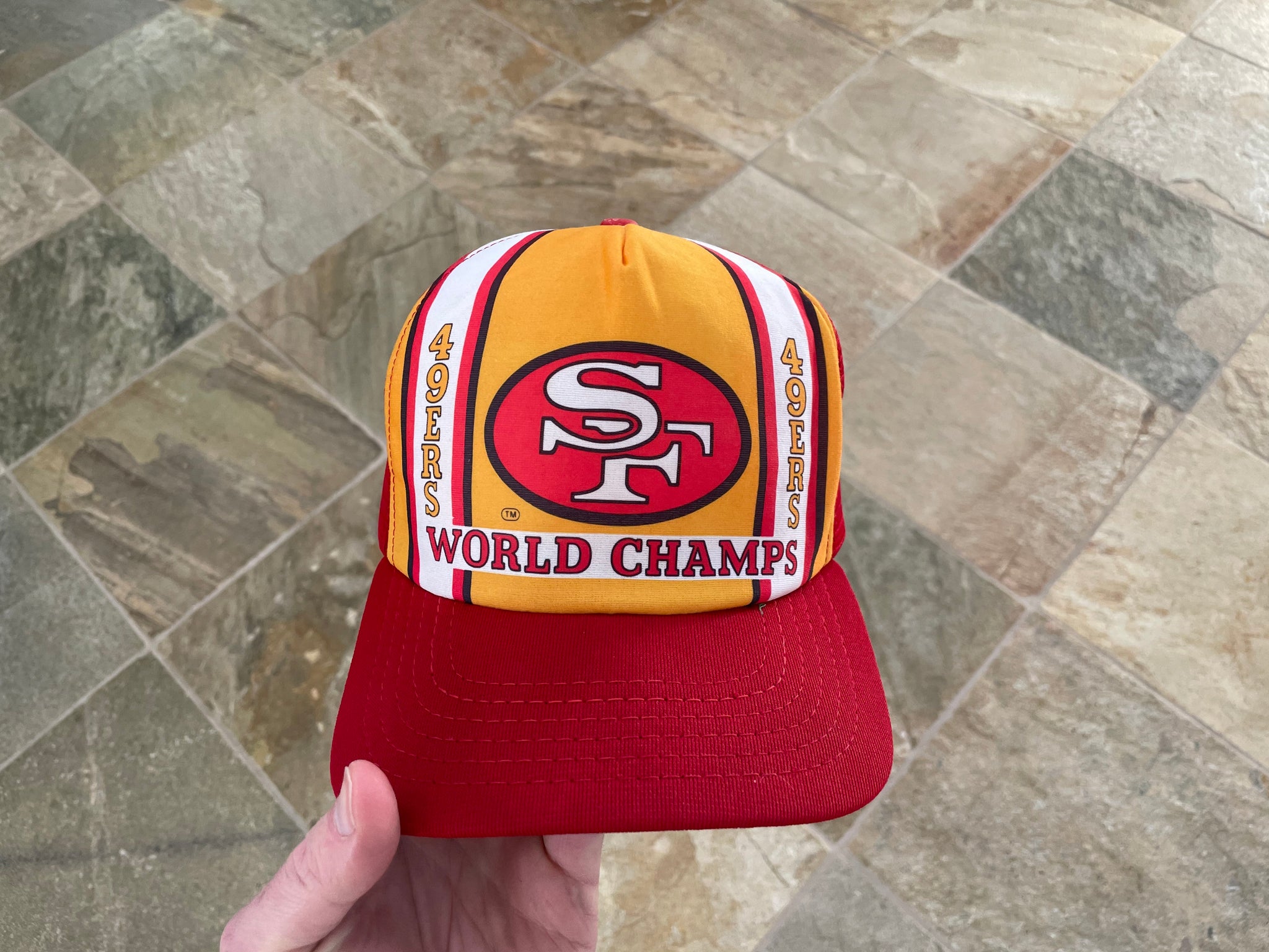 Vintage 80s San Francisco SF 49ers Snapback Mesh Hat