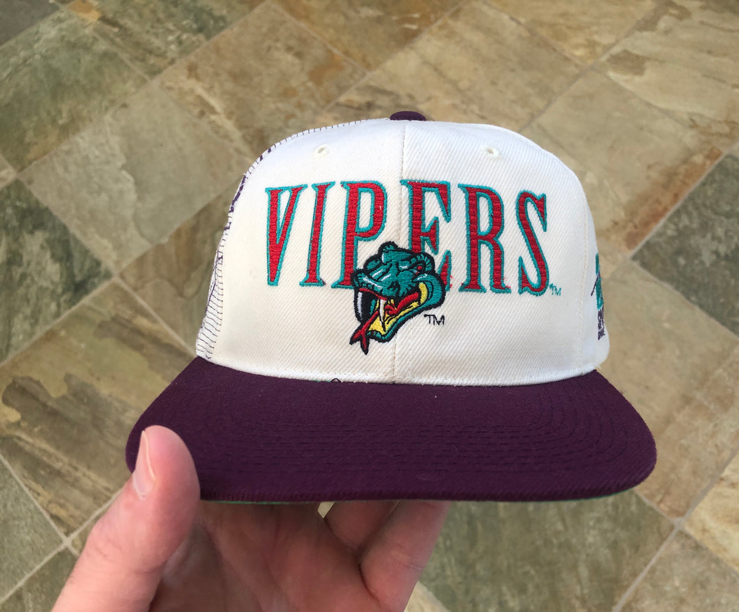 Vintage Detroit Vipers IHL Sports Specialties Laser Snapback Hockey Hat
