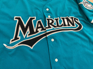 Vintage Florida Marlins Russell Athletic Diamond Collection Baseball Jersey, Size 44, Large