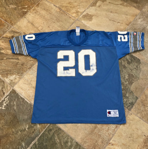 Vintage Detroit Lions Barry Sanders Champion Football Jersey, Size 52, XXL