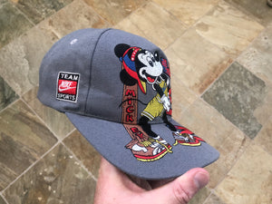 Vintage Mickey Mouse Nike Snapback Basketball Hat