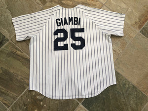 Vintage New York Yankees Jason Giambi Majestic Baseball Jersey, Size XXL