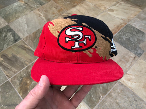 Vintage San Francisco 49ers Logo Athletic Splash Snapback Football Hat