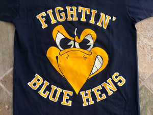 Vintage Delaware Blue Hens Big Logo College Tshirt, Size Large
