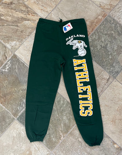 Vintage Oakland Athletics Artex Sweatpants Baseball Pants, Size Large