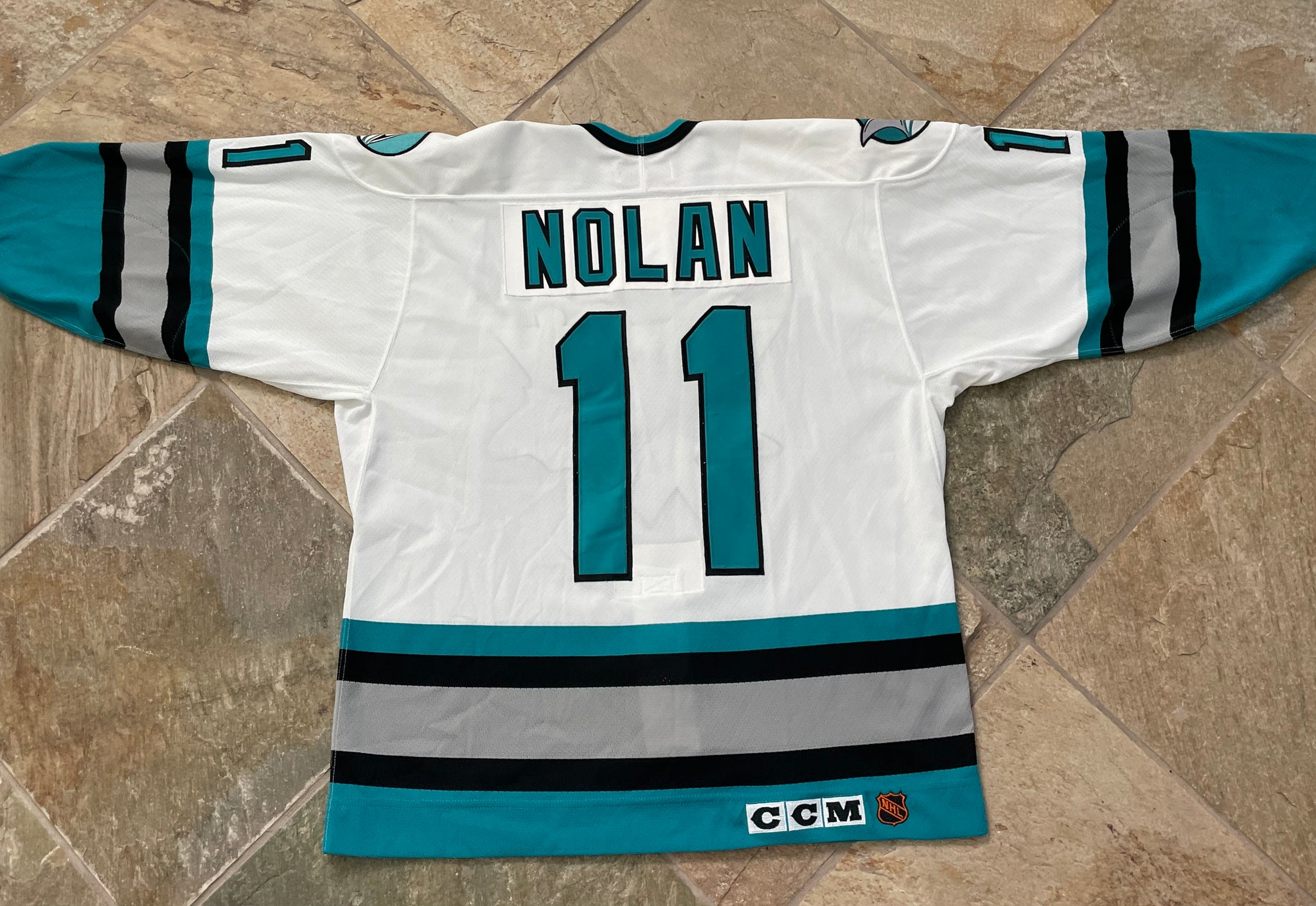 San Jose Sharks #11 Owen Nolan 1997 All Star CCM Vintage
