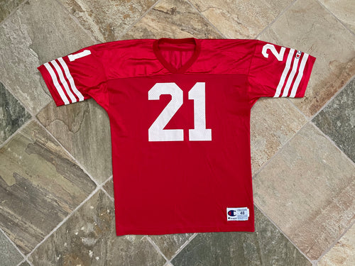 Vintage San Francisco 49ers Deion Sanders Champion Football Jersey, Size 48, XL