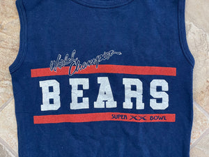 Vintage Chicago Bears Super Bowl XX Vest Football Sweatshirt, Size Small