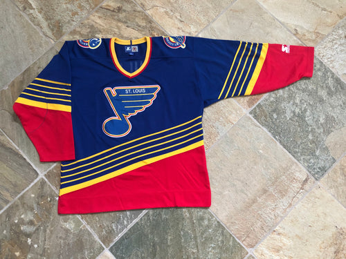 Vintage St. Louis Blues Brett Hull Starter Hockey Jersey, Size Large