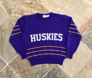 Vintage Washington Huskies College Sweater Sweatshirt, Size Medium
