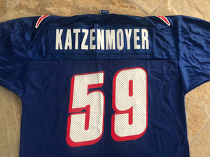Vintage New England Patriots Andy Katzenmoyer Champion Football Jersey, Size 44, Large
