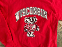 Load image into Gallery viewer, Vintage Wisconsin Badgers Champion Reverse Weave College Sweatshirt, Size Medium