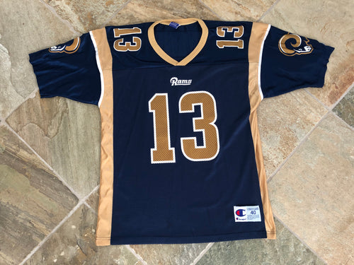 Vintage St. Louis Rams Kurt Warner Champion Football Jersey, Size 40, Medium